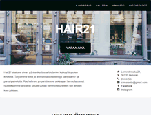 Tablet Screenshot of hair21.fi
